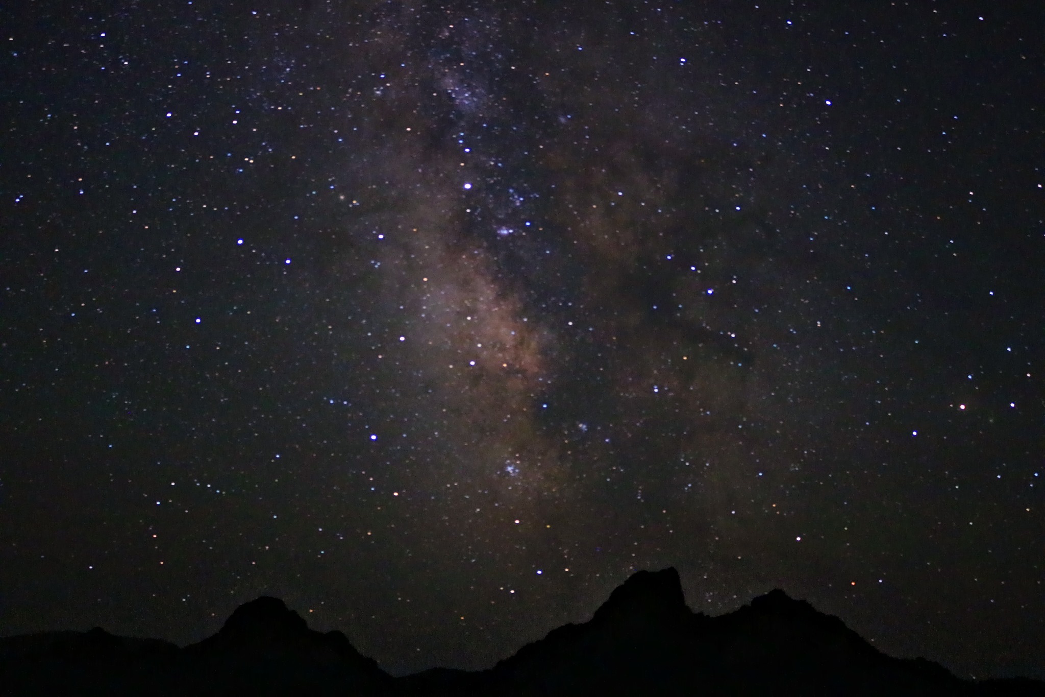 Night sky view at City of Rocks National Reserve