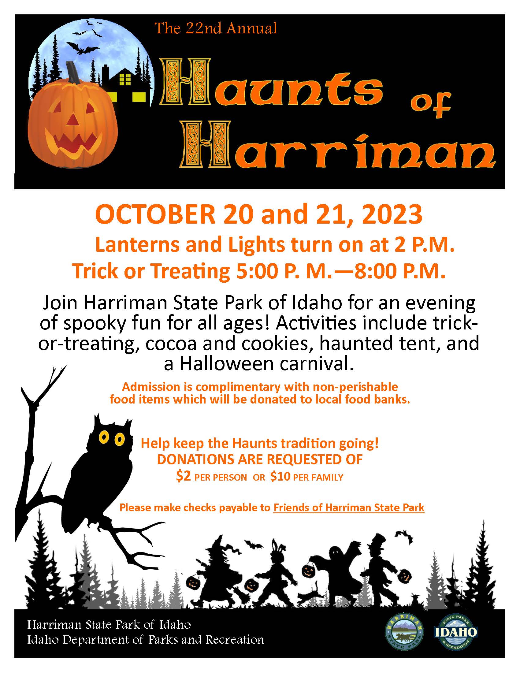 Haunts at Harriman Department of Parks and Recreation