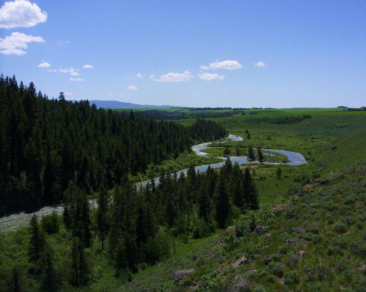 Bitch Creek, as seen from atop the historic train trestle