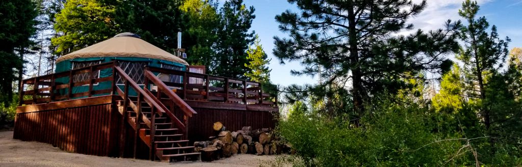 outside of elkhorn yurt