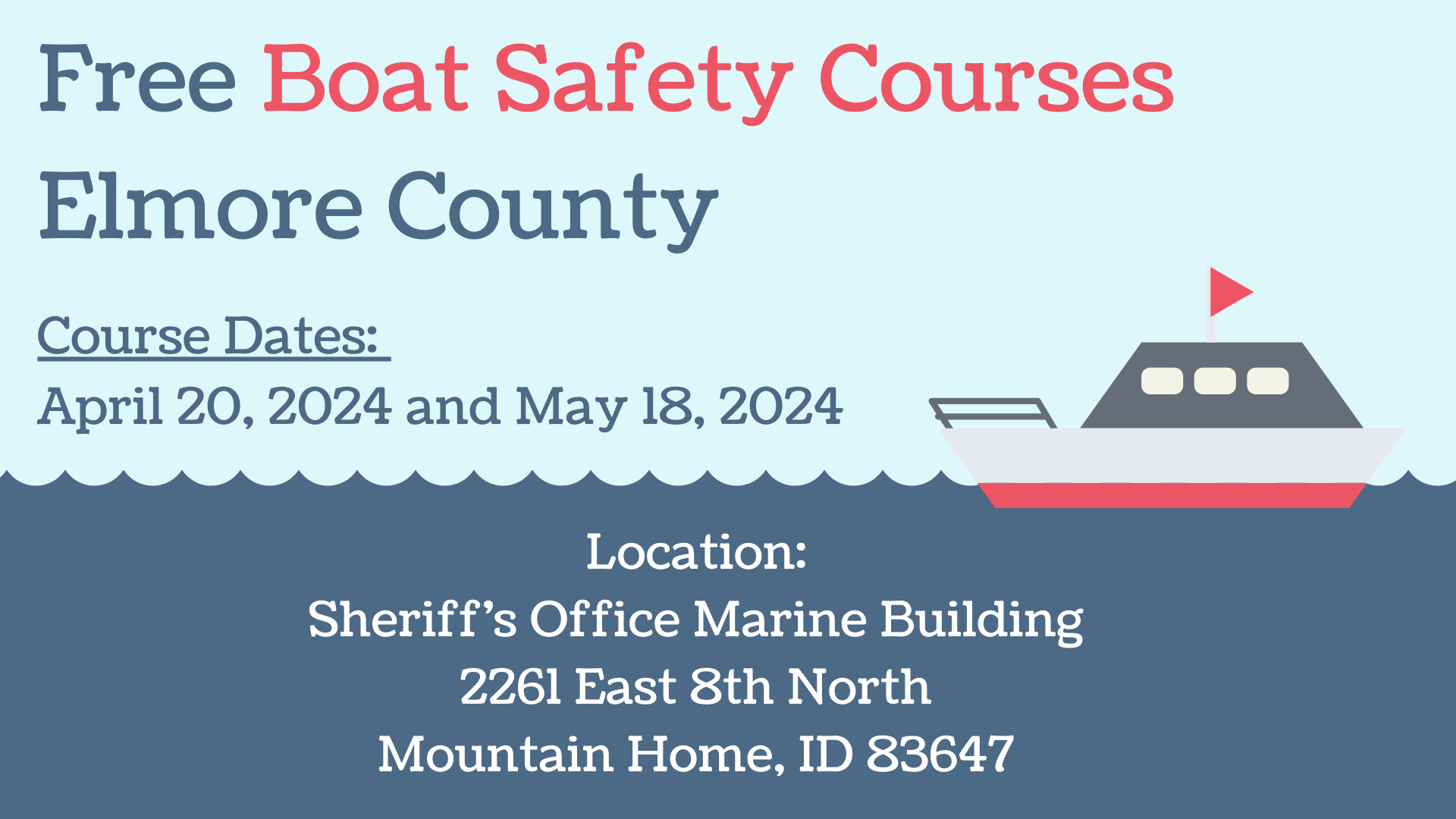 Elmore County – Boat Safety Course