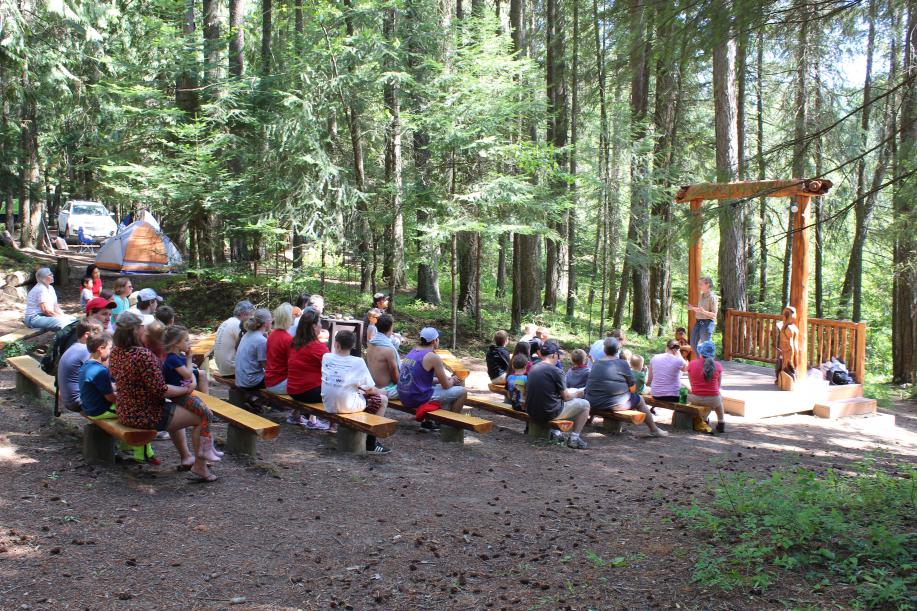 Interpretive program in the park amphitheater