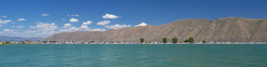 Bear Lake North Beach is one mile in length
