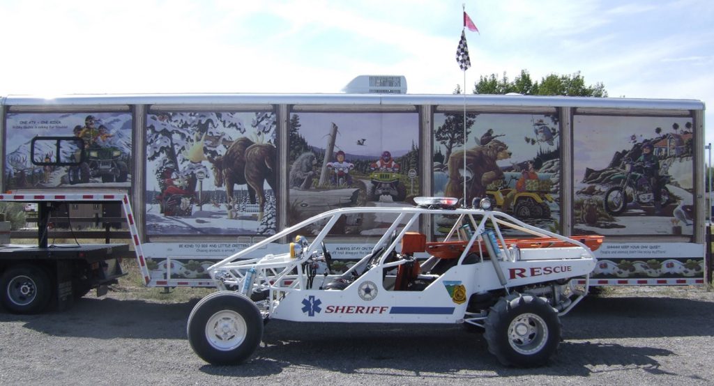image of an OHV law enforcement vehicle