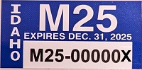 2025 OHV Sticker Sample