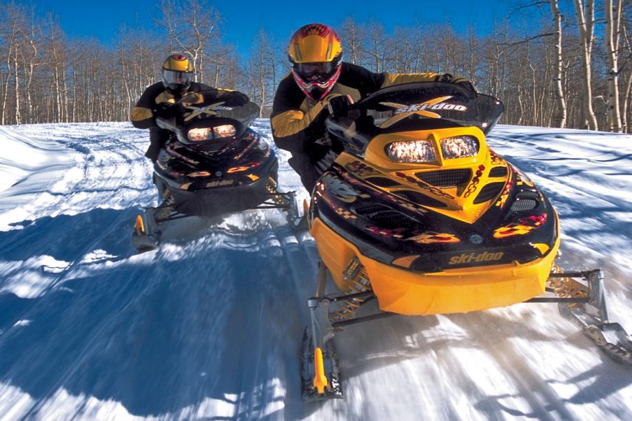 Snowmobiling in Central Idaho