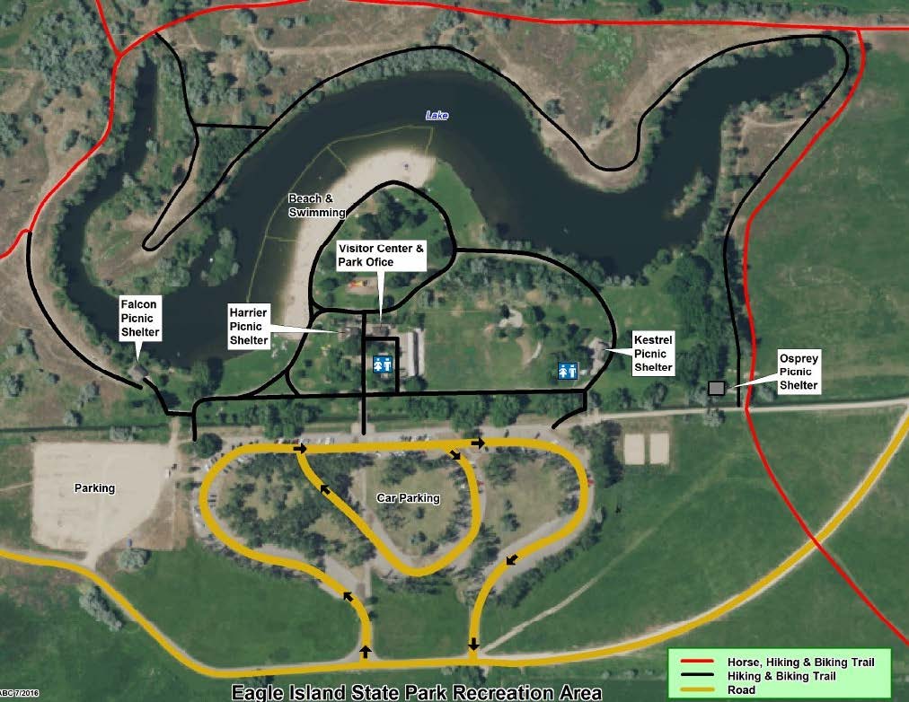 Map of Eagle Island