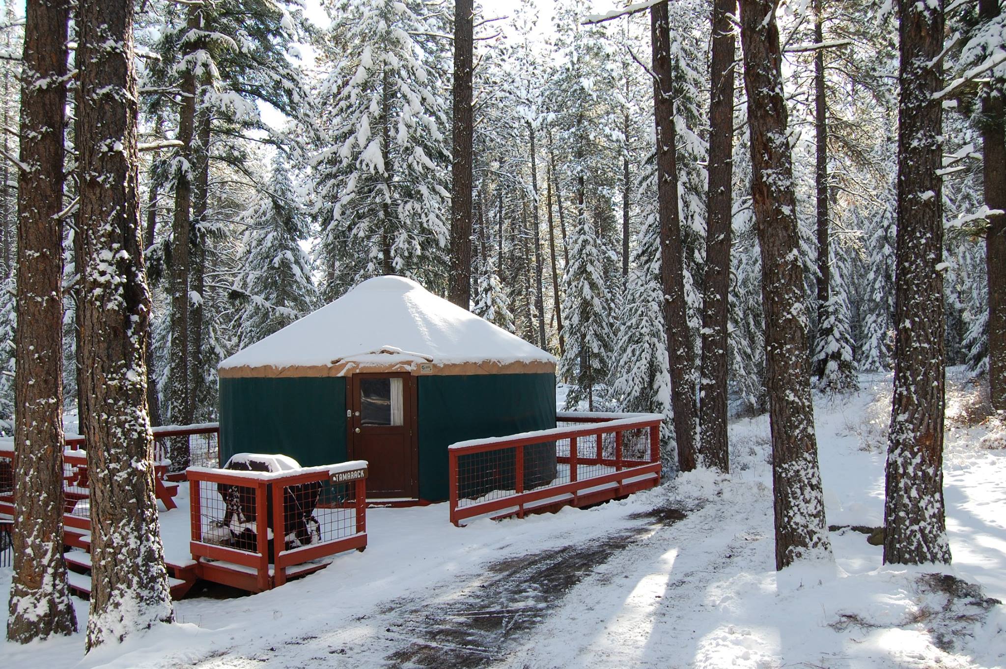 Yurts are open year-round
