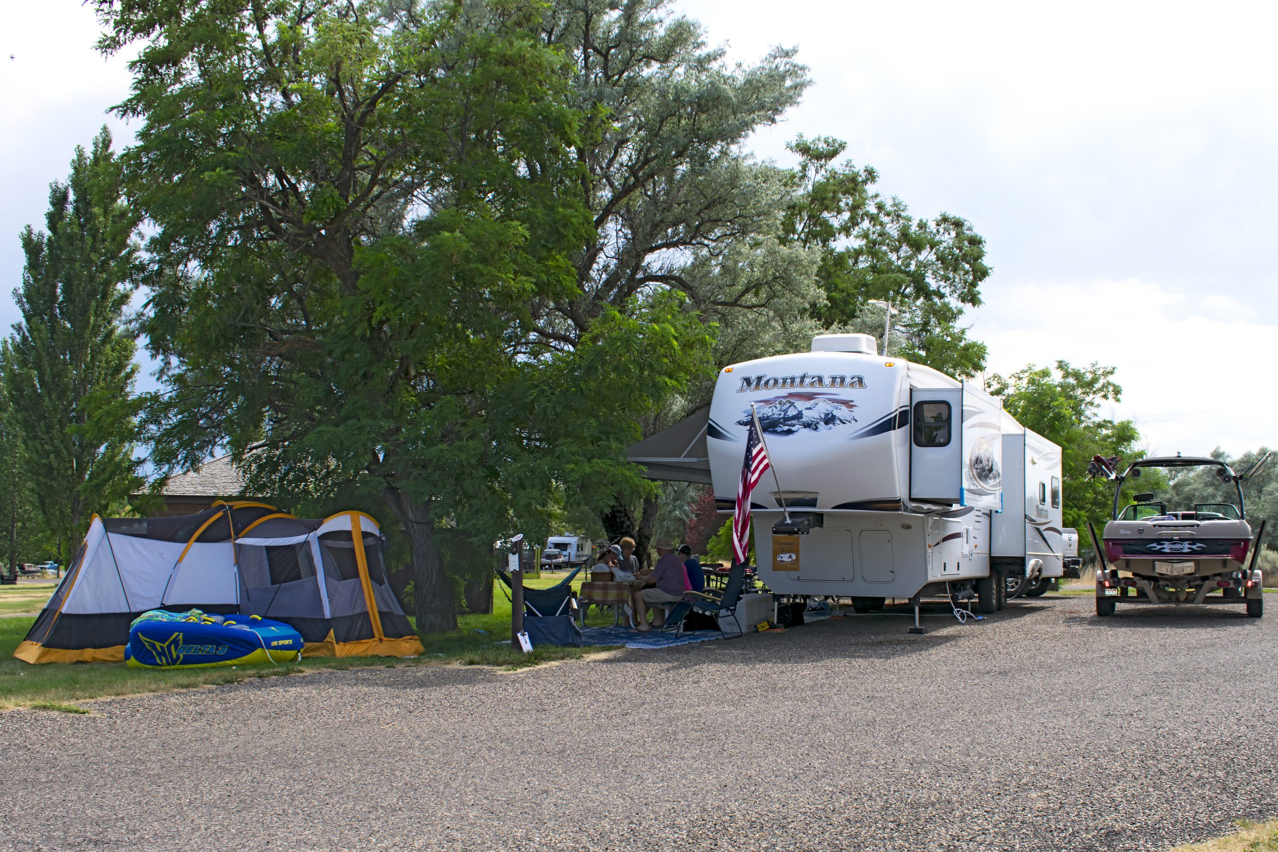 Relaxing at Lake Walcott