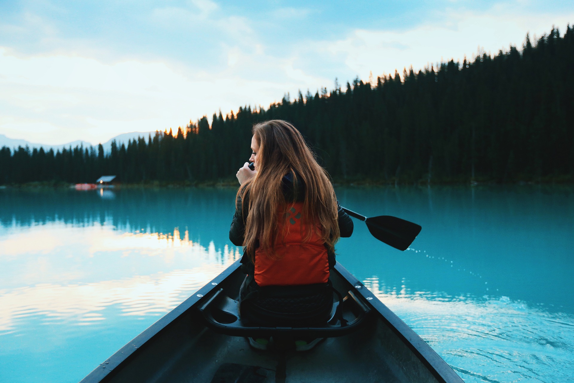 Adventuring on a canoe