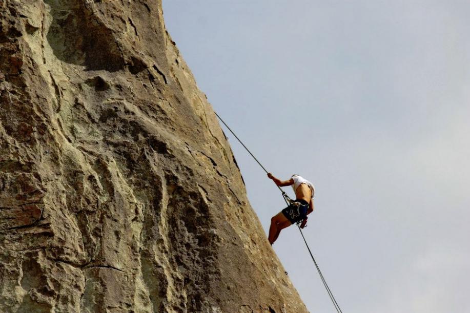 Climbing at Castle Rocks