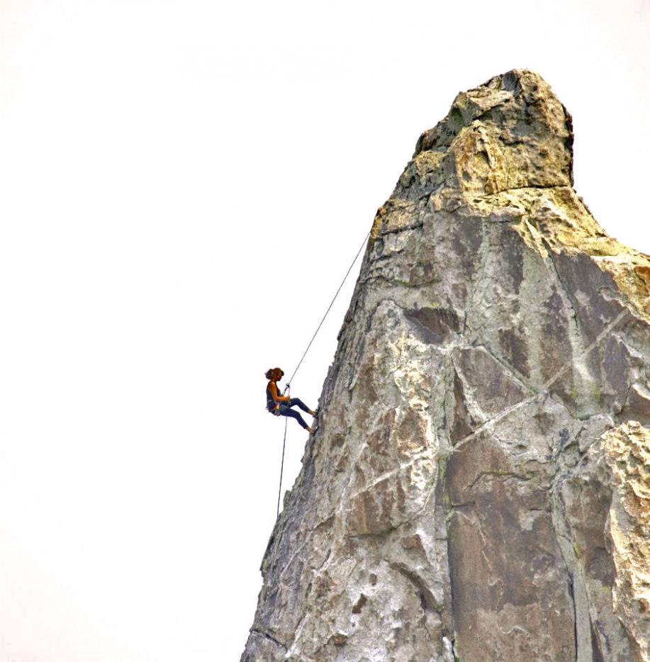 Climber on Morning Glory Spire