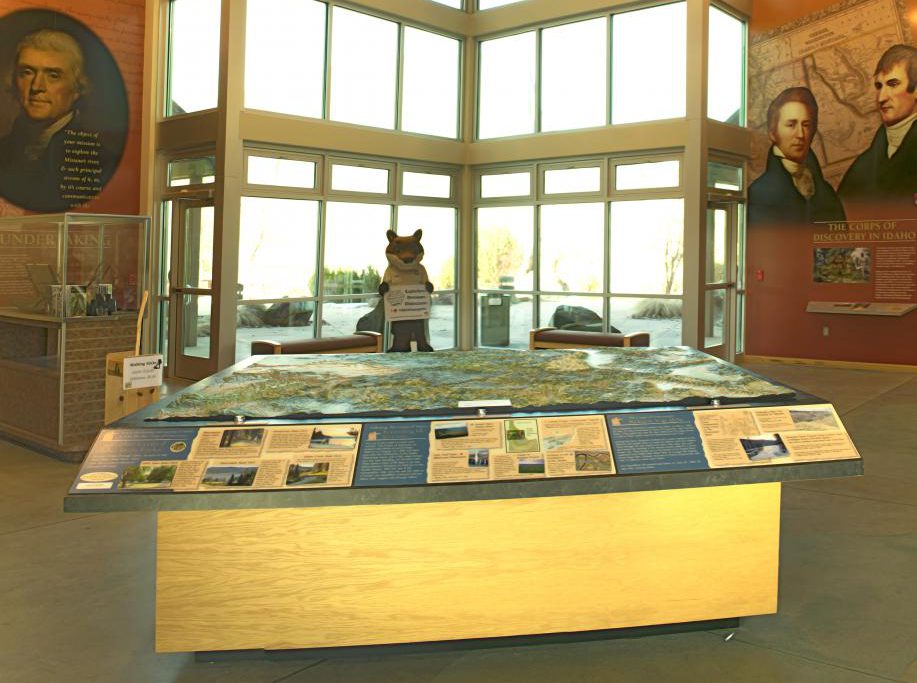 Lewis and Clark interpretive exhibits