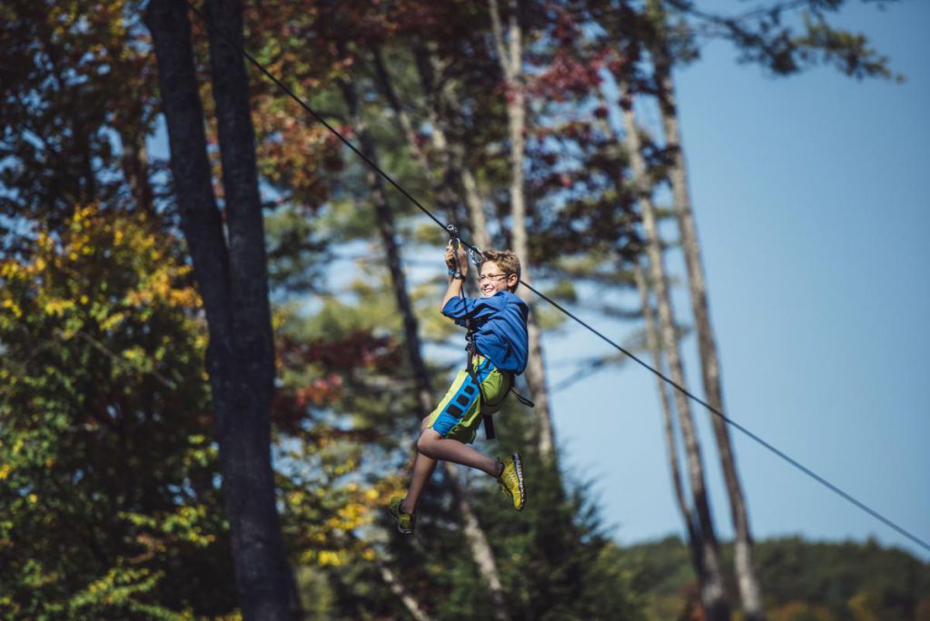 kid zip-lining