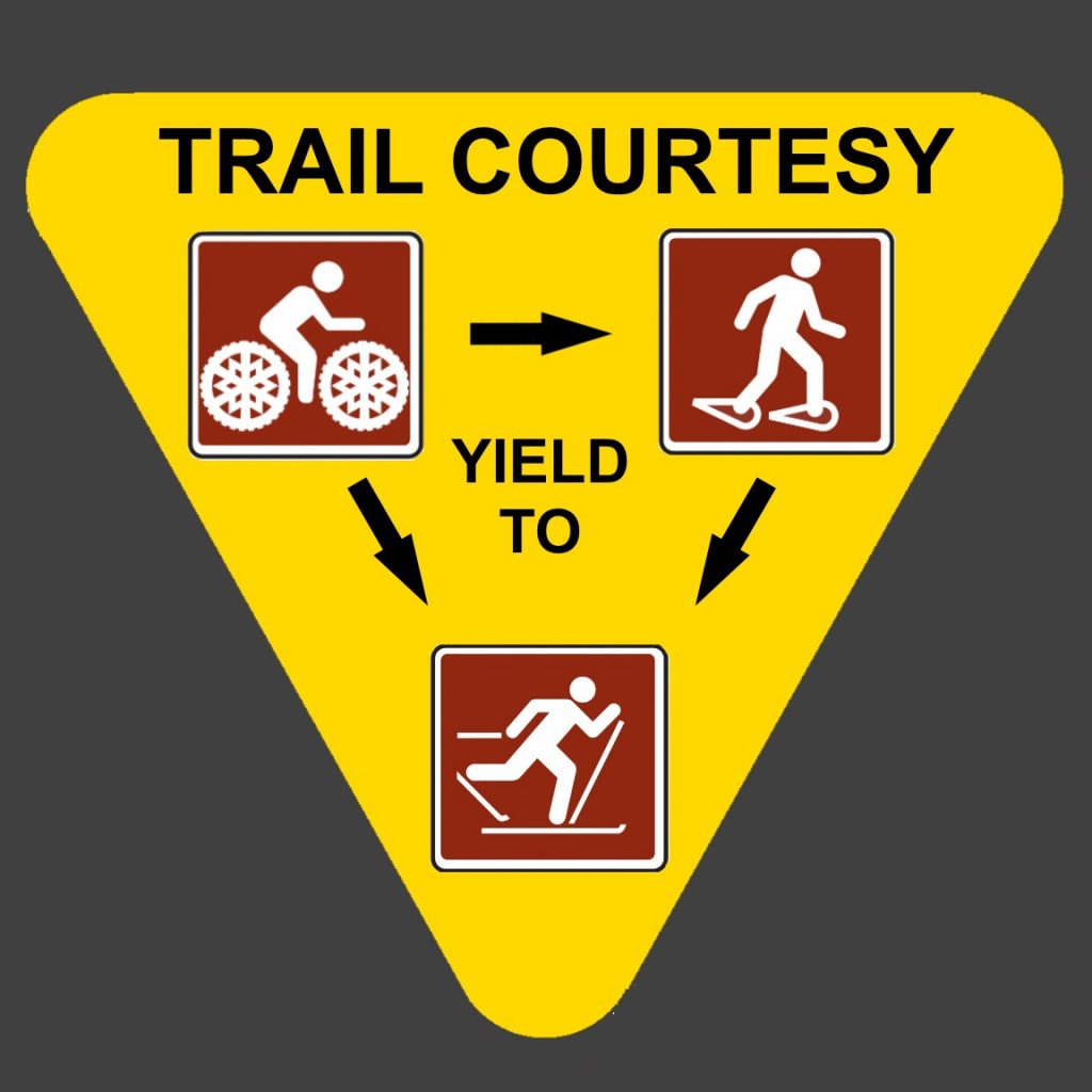 trail courtesy yield to sign