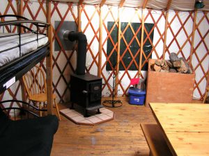 inside of yurt