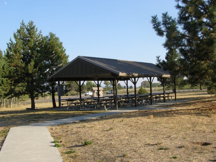 poison creek covered picnic shelter