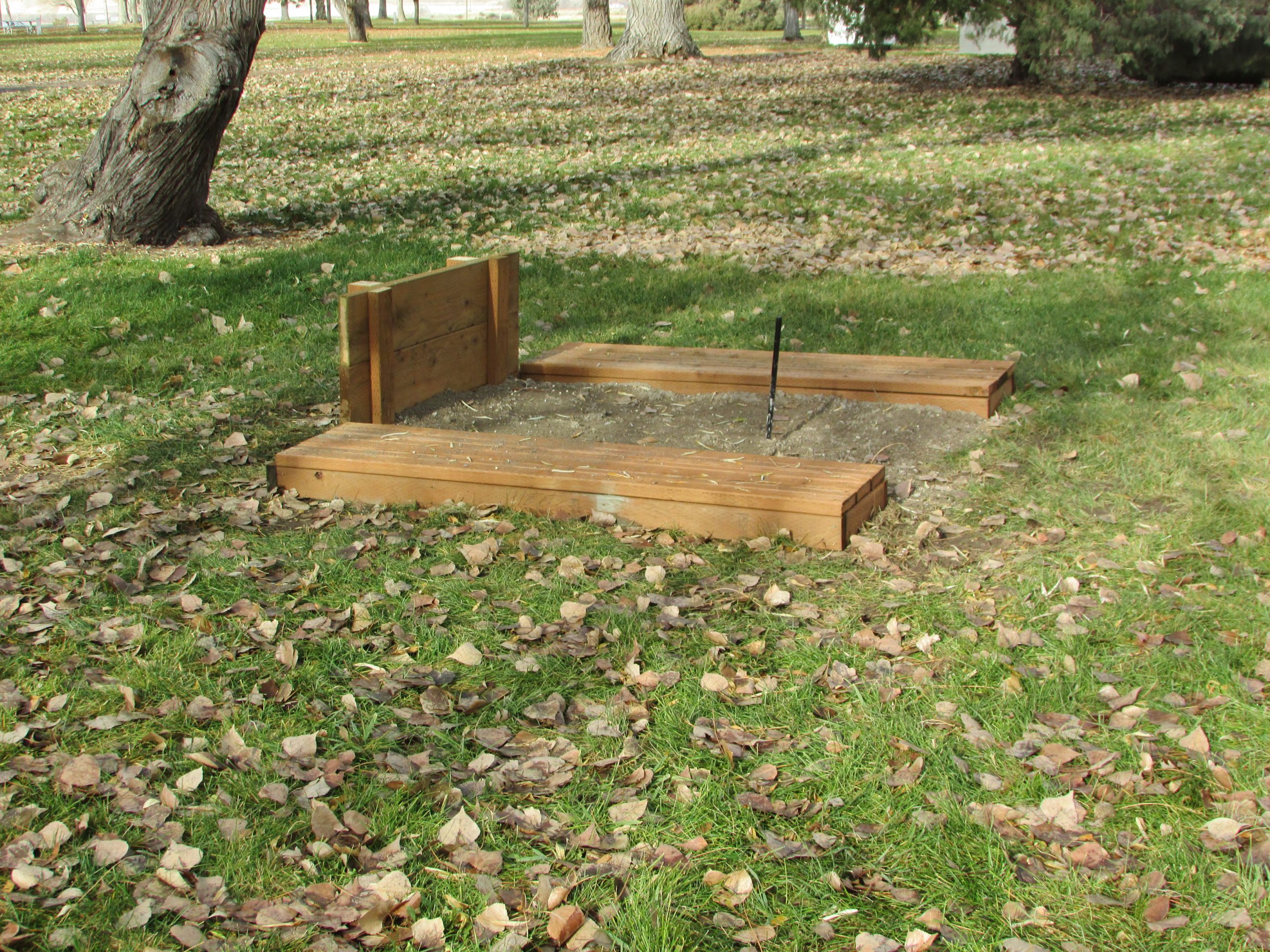 Horseshoe pit at Three Island Crossing State Park