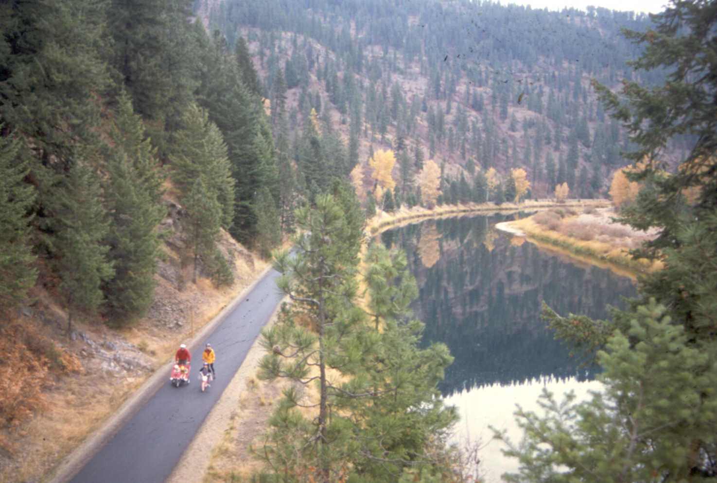 Aerial view of the trail
